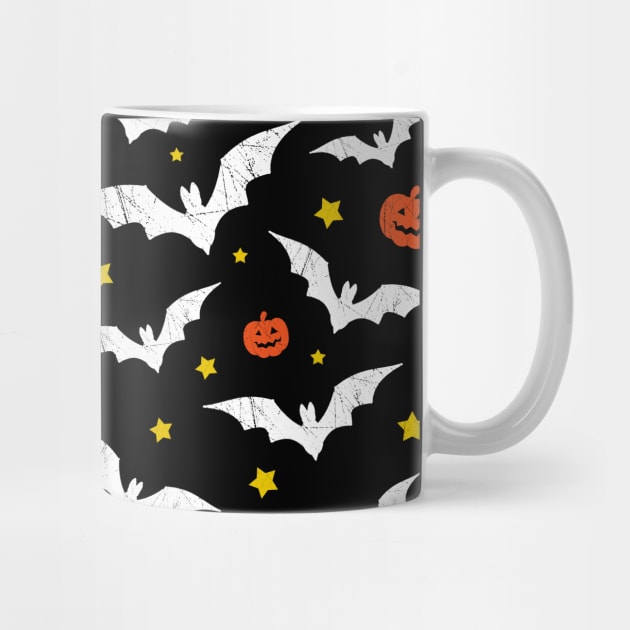 Halloween bats and pumpkins by LunaMay